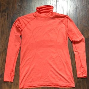 Lululemon Swifty Long Sleeve Turleneck -Coral Pink